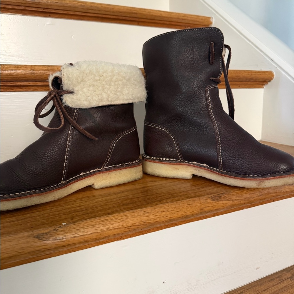 Århus Duck Feet Brown Leather Boots